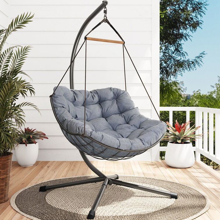 Swinging papasan online chair